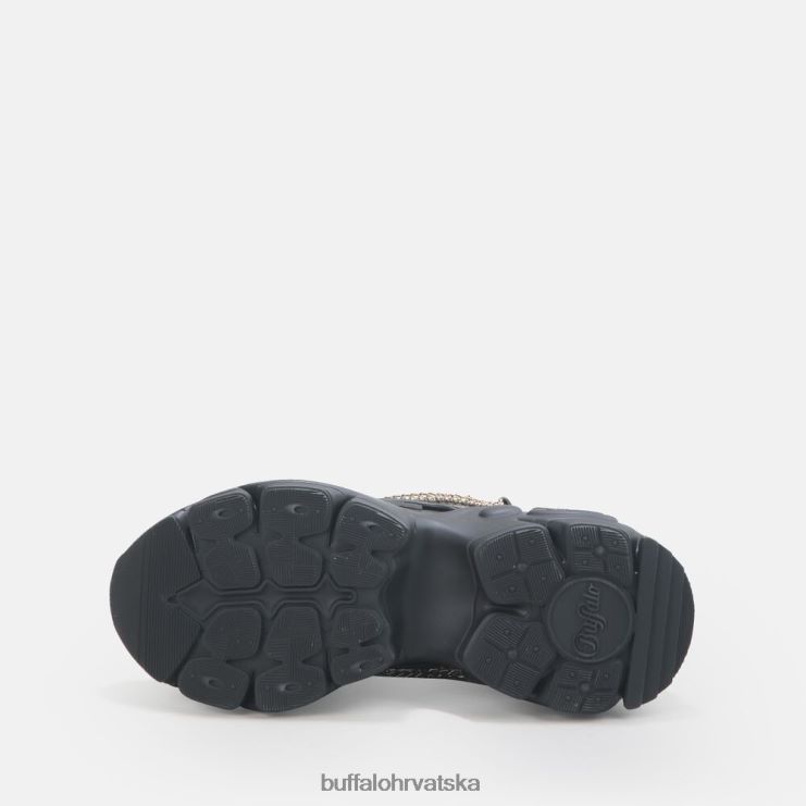 crna sa zlatnim lancem Buffalo binary chain trainer low vegan |tenisice TDD6T347